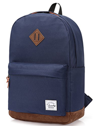 VASCHY Zaino Uomo, Zaino Donna Casual Zaino Scuola Superiore Zaino Università Vintage Zaino Classico Impermeabile Zaino PC 15.6 Pollici Zaino da Viagg características