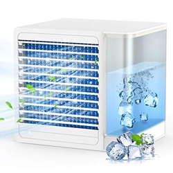 Mini Condizionatori portatili, aria condizionata portatile USB, Ventilatore portatile regolabile a 2 velocità, serbatoio dell'acqua con luce LED 800ML características