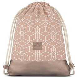 Johnny Urban Borsa a Sacco in Cotone Rosa Noah Zaino Sacca in Tela con Chiusura a Cordoncino e Tasca per Donna e Uomo - Vintage Sacche Sportive di Cot características