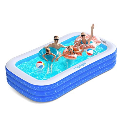 Hyvigor Piscina Gonfiabile con Dimensione 300 x 186 x 56cm, Adatta a 2 Grandi e 3 Bambini, Contiene 2 palloni gonfiabili e Borse di stoccaggio,Outdoor