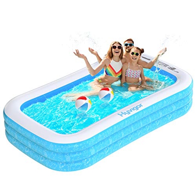 Hyvigor Piscina Gonfiabile con Dimensione 242 x 142 x 56cm, Adatta a 2 Grandi e 2 Bambini,Contiene 2 palloni gonfiabili e Borse di stoccaggio,Outdoor 