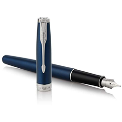 PARKER Sonnet penna stilografica, laccatura di colore blu con finiture in palladio, pennino medio - Confezione regalo precio
