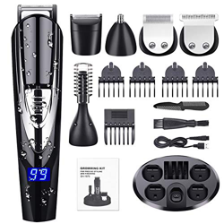 Regolabarba Uomo Tagliacapelli Professionale,ADOKEY 10 in 1 Multifunzionale Impermeabile Kit per la Barba,Rasoio Elettrico Uomo,Trimmer per il Corpo e características