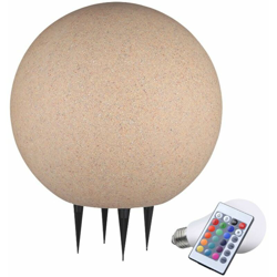 7W colore che cambia RGB lampada spina LED basamento lampadina Stone Ball giardino illuminazione esterna características