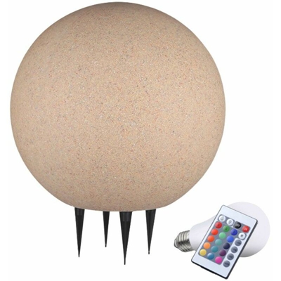 7W colore che cambia RGB lampada spina LED basamento lampadina Stone Ball giardino illuminazione esterna