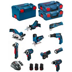 BOSCH Kit 12V BMK10-28AD3(GSR12V-15+GDR12V-105+GKS12V-26+GWS12V-76+GST12V-70+GOP12V-28+GSA12V-14+GWB 12V-10+GLI12V-80+GTB12V-11) características