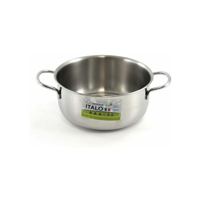 Sacim - Casseruola fonda per induzione con 2 manici Italo cm.20
