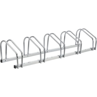[neu.haus] - Rastrelliera per biciclette per 5 biciclette - autonomo - parcheggi per bici argento