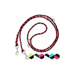 Guinzaglio per cani in paracord, 2 m, regolabile in 4 posizioni, riflettente, estremamente leggero e robusto, guinzaglio intrecciato di alta qualitÃ en oferta