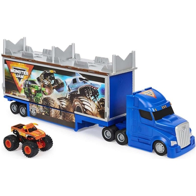 Pista Macchinine Monster Jam Camion Trasformabile con Macchia El Toro Loco