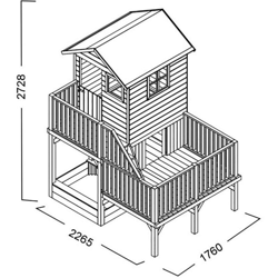 Milani Home - JEJE - casetta in legno per bambini en oferta