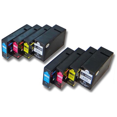 8x Cartucce Per Canon Maxify Mb2050, Mb2350 Come Pgi-1500xl, Pgi1500, Pgi-1500 Xl, Pgi1500xl.