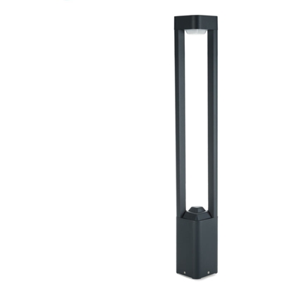 Lampada Da Pavimento LED Exterior IP54 120x600mm 10W Grigio Alluminio + PC [SL16-081B_G-WW] | Bianco Caldo (SL16-081B_G-WW)