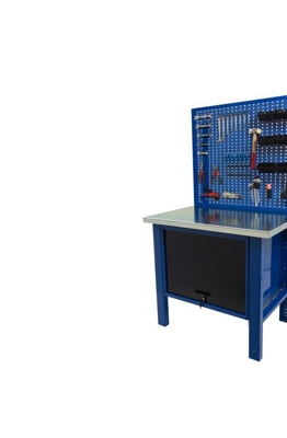 Tecnolam - Banco da lavoro werkmeister 1000 Cassettone centrale con anta pannello portautensili - piana in Legno