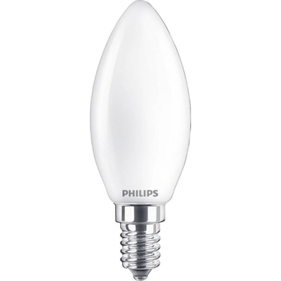 LED (monocolore) Classe energetica: A++ (A++ - E) Philips Lighting Classic 77769200 E14 Potenza: 4.3 W Bianco caldo