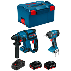 BOSCH Kit GBH 18 V-EC + GDR 18 V-LI (2 x 4,0Ah + GAL1880CV + L-Boxx 238) características