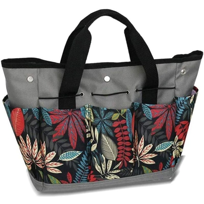 Borsa per attrezzi da giardino con 9 tasche - Regali da giardinaggio per donne, Borsa per attrezzi per impieghi gravosi, Kit per interni / esterni,