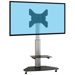 030-1600 Supporto Da Pavimento Mobile A Colonna Per Tv Lcd Led 32''''-55'''', Altezza Regolabile 73-120cm en oferta