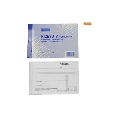 Blocco Ricevuta Condominio A 3 Copie Autoricalcanti A6 Ufficio Cancelleria