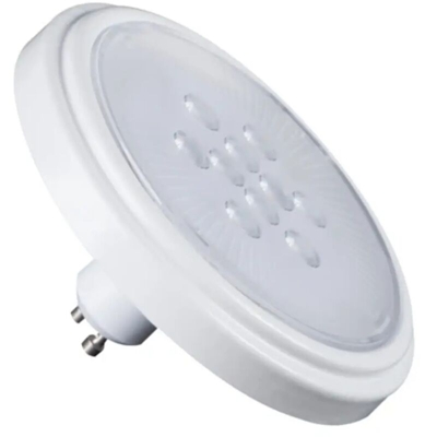 lampadina a led ar111 11 watt 220-240 volt 25000 ore 38° A+ CE GU10 bianco freddo no kan 22971