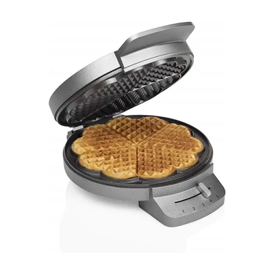 Piastra Macchina per Waffle Waffel Deluxe 1200 Watt con Termostato Regolabile