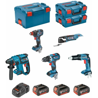 BOSCH Kit ECL5P3BEC2 (GDX 18V-200C+GOP 18V-28+GSR 18V-EC TE+GBH 18V-EC+GSR 18V-60C + 3x5,0Ah +GAL1880CV +2xL-Boxx136 +L-Boxx238)