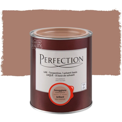 Perfection lacca a base solvente - Gloss - 07 Brown Kalahari - 750ml - 10m² - Ultra Covering - Kalaha Bruin