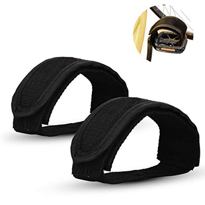 ZOSEN - Cinghie per pedali per bicicletta a cambio fisso, in nylon, per principianti (1 paio)