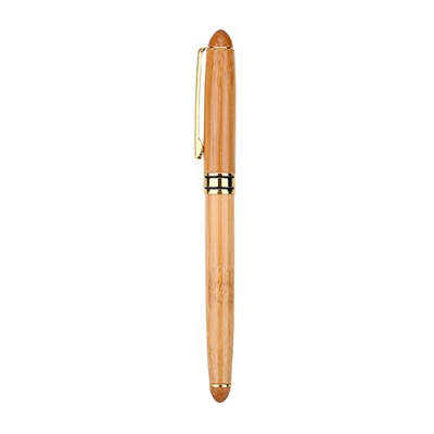 Penna stilografica Art Pen Calligrafia 1pz 5, Pennino a Punta Smussata con Manico in Compensato di Bambù e Serbatoio in Inchiostro Stile Pistone per S