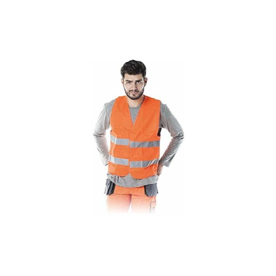 KOS-5P6XL - Gilet di avvertimento, taglia 6XL, colore: Arancione - Reis