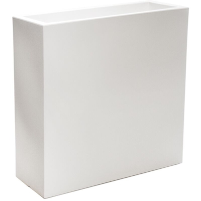 Vaso rettangolare colore 80 OPAQUE BIANCO - Moovere