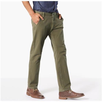 Pantaloni Dockers Alpha Khaki Smart 360 Flex Slim Tapered L32 Abbigliamento Uomo W32-l32