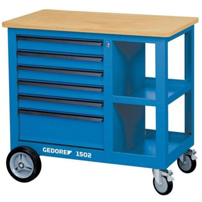 Gedore - Servo Rotolamanto 1502 Tipo Dimensioni L X L X H: 950 X 550 X 875 Millimetri, Portata Statica / Mobili 700/500 Kg Peso 65 Kg