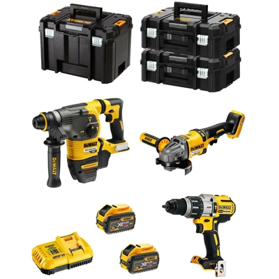 DeWALT Kit FVK381X2HD-QW 54V/18V (DCH333 + DCD996 + DCG414 + 2 x 9,0 Ah + DCB118 + 2 x TSTAK II + TSTAK VI)