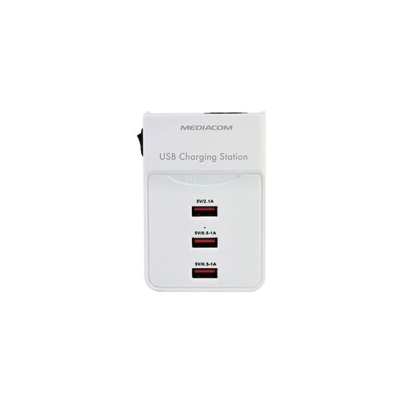 M-USBPS3SW Caricabatterie per dispositivi mobili Interno Bianco - Mediacom
