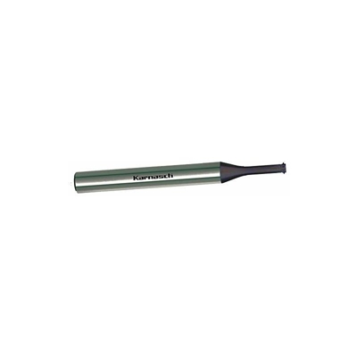 231764008 - Fresa girevole in metallo duro, Logtop Stahl, senza sbavature per sovrapposizione, M0.8, 2,2 mm di diametro, 45 mm di lunghezza - Karnasch
