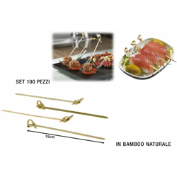 Bighouse It - SPIEDI IN BAMBOO DECO CM.15 SET 100 PZ. características