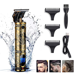 Tagliacapelli Professionale Uomo Tagliatrice Capelli Taglierina Barbiere Barba Elettrica Trimmer e Precisione Impermeabile con 3 Pettini per Diverse L características