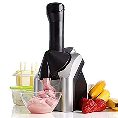 BakaKa Ice Cream Maker Machine Ice Sorbets Frozen Yogurt Maker Dessert Fruit Soft Ice Cream Machine per Uso Domestico