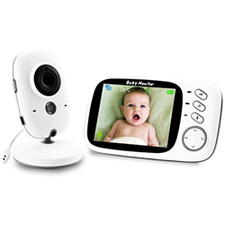 LIDIWEE Baby Monitor Video Babyphone 3,2 LCD Videocamera di sicurezza con Video Bidirezionale, Visione notturna, Temperatura Ambiente, Ninne Nanne, Ba características
