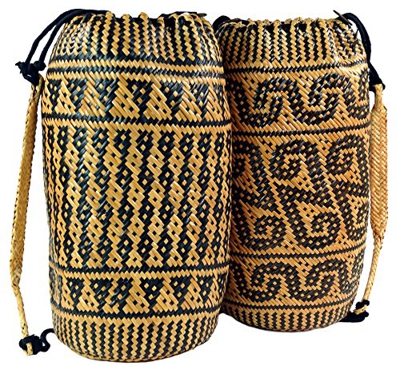 GURU SHOP Zaino Etno Indonesiano Intrecciato, Unisex - Adulti, Multicolore, Size:One Size, Zaini e Borse da Palestra