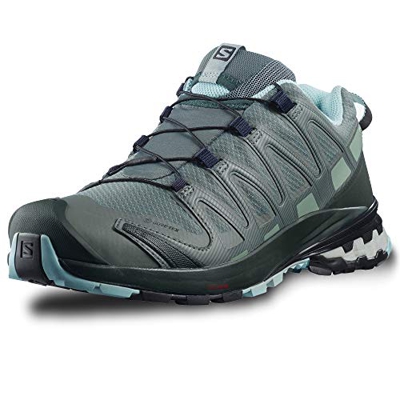 Salomon XA PRO 3D v8 GTX W Scarpe con telaio 3D Advanced per Trail Running, Donna, Balsam Green/Green Gables/Pastel Turquoise, 44 EU