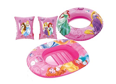Principesse Set Accessori Mare 2 Disney (Ciambella + CANOTTO + BRACCIOLI)