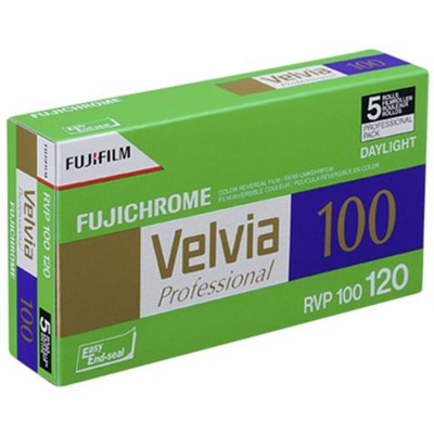 1x5 Fujifilm Velvia 100 120 Nuovo