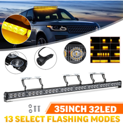 Barra luminosa stroboscopica per parabrezza sul tetto dell'auto da 35 '32 LED características