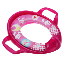 Sedile WC per bambini Cuscino morbido Toddler Kids Safety Soft Toilet Training Trainer Maniglie per vasino (rosa, anello per WC) precio