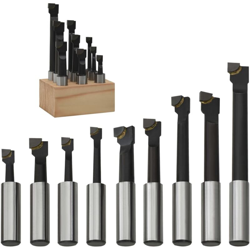 vidaXL Frese di Foraggio 9 pz 12 mm con Base in Legno en oferta