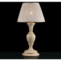 Lume barocco como in legno e pasta di legno avorio e foglia oro en oferta