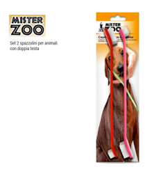 Spazzolini Set 2 Pezzi Spazzolino Spazzola Denti Doppia Testa Per Cani Gatti en oferta