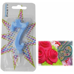 Bighouse It - CANDELINA CM.9 NUMERO 7 COLORE CELESTE precio